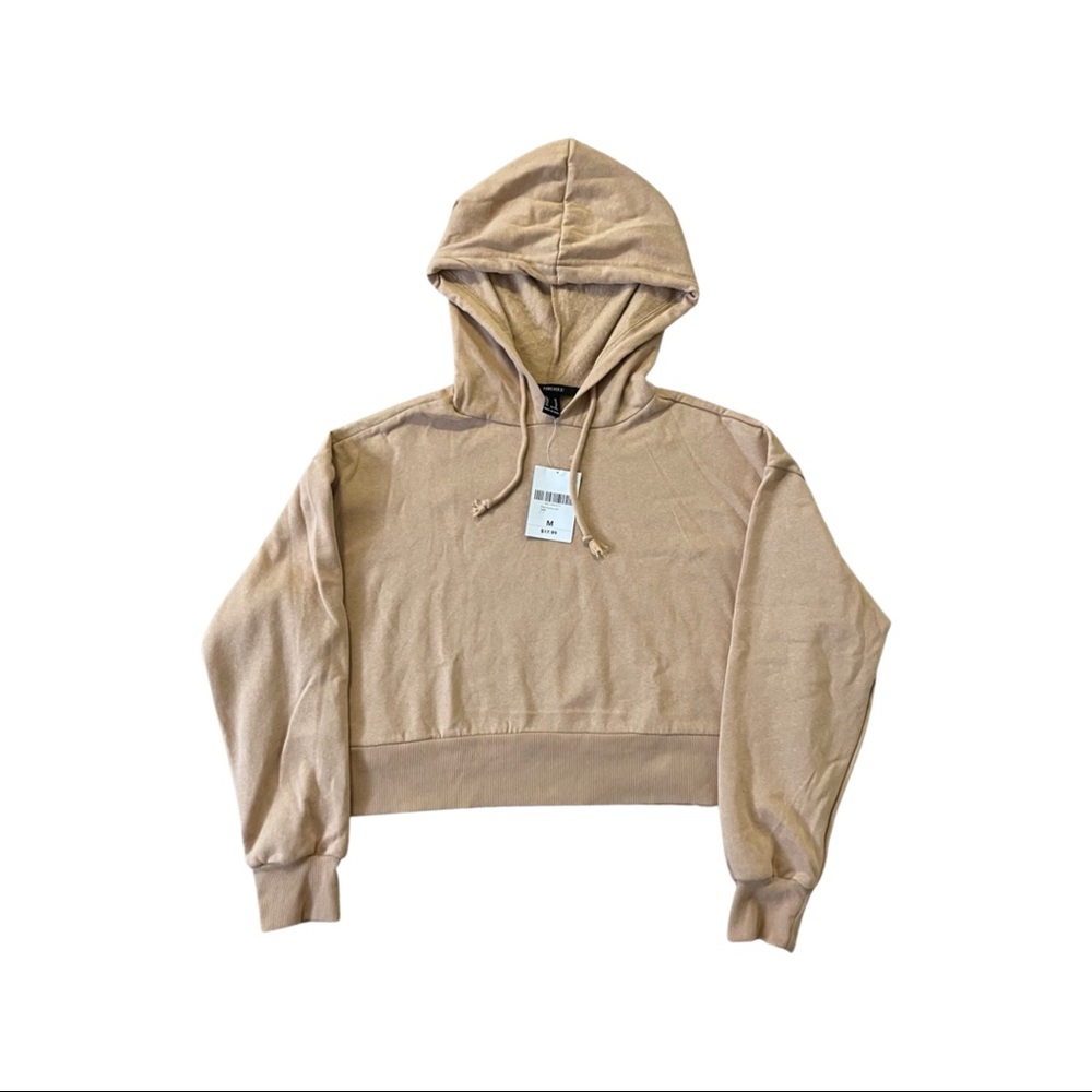 Forever 21 Beige Crop Athletic Pullover